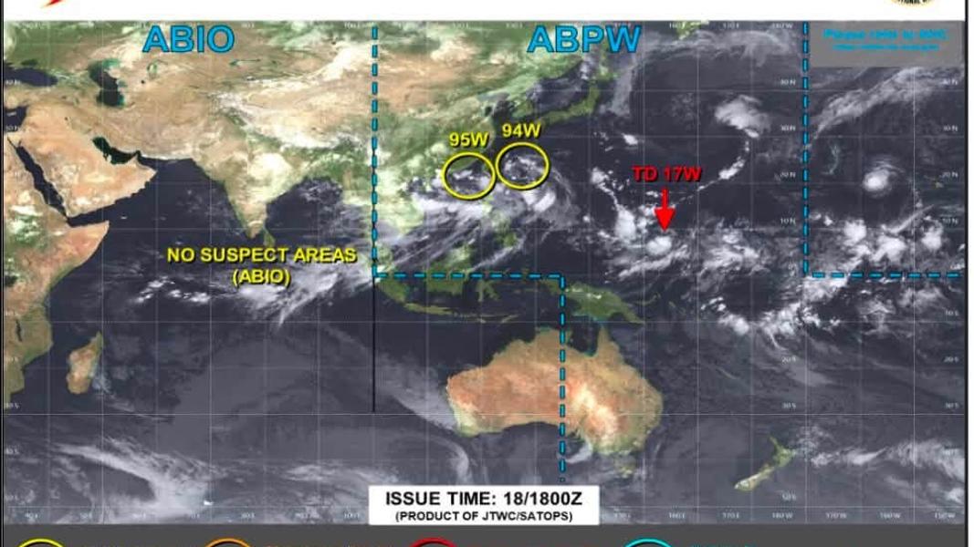 天氣/熱帶擾動94W衝向台灣北部!成颱機率曝 連下雨5天