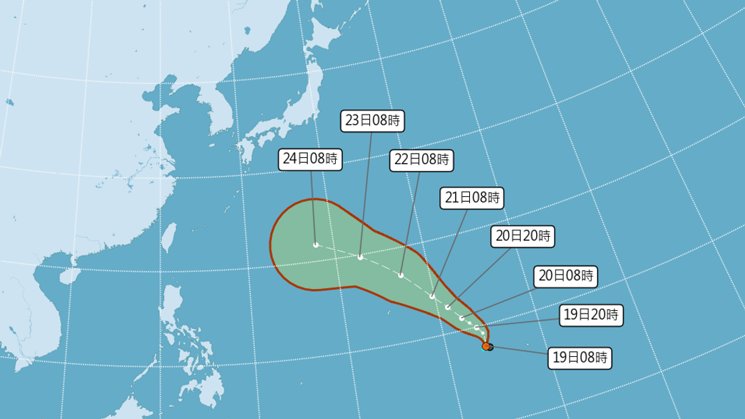 天氣/沙德爾颱風生成 最新路徑、影響台灣機率曝