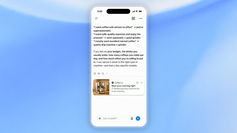 OpenAI擴大ChatGPT廣告版圖 8月進軍歐洲31國