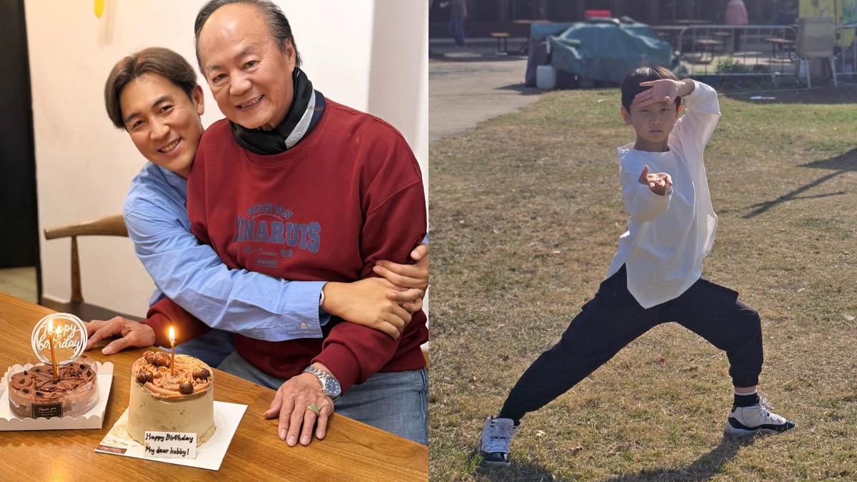 狄龍80大壽三代同堂！8歲資優孫「神複製」爺爺