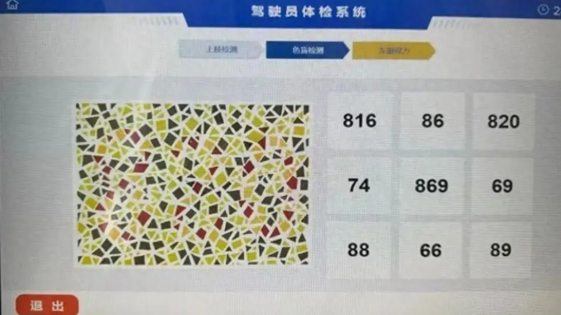 換駕照遇「魔王級」色盲檢測圖!連AI都答錯 真實數字曝光
