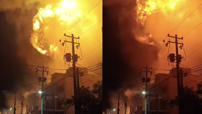 台南安南區爆炸瞬間噴「巨大蕈狀雲」 消防員、住戶共14人送醫