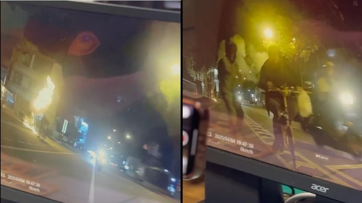 台中清明節路上驚見「無名火」!男不爽酒駕被扣車:本想燒派出所