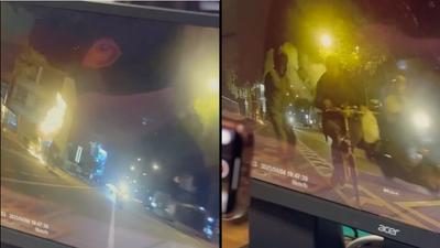台中清明節路上驚見「無名火」!男不爽酒駕被扣車:本想燒派出所