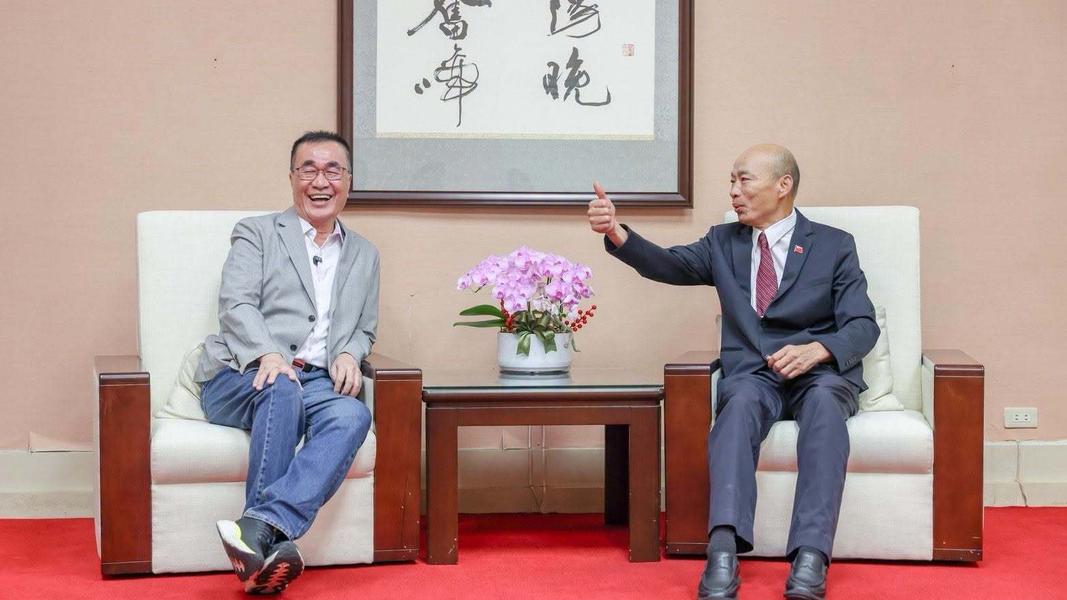李四川拜會立法院長韓國瑜。(圖/翻攝自臉書「李四川Hammer Lee」)