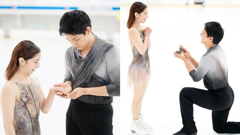 「璃來龍」CP成真!三浦璃來、木原龍一宣布訂婚 浪漫冰上求婚照曝