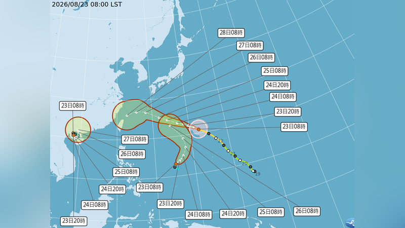 天氣/沙德爾颱風周三逼近琉球!恐持續西進 周四、五北部雨勢增