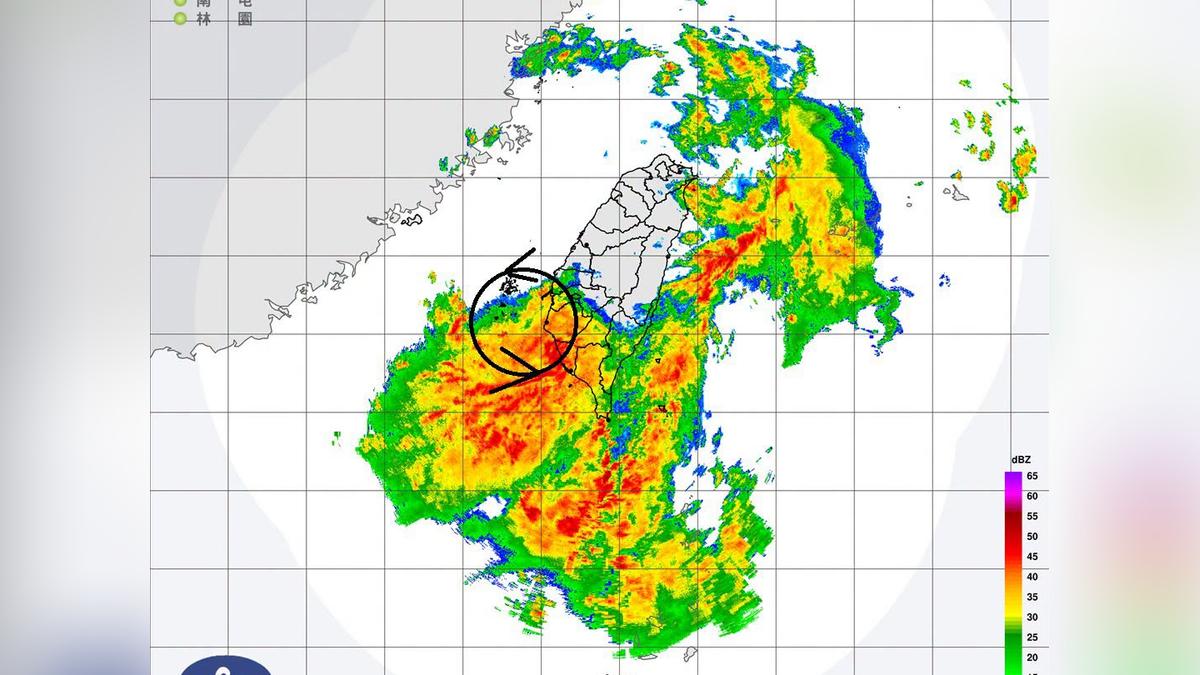 天氣/雷達回波現詭異旋轉!鄭明典示警:「小渦旋」牽動降雨變化