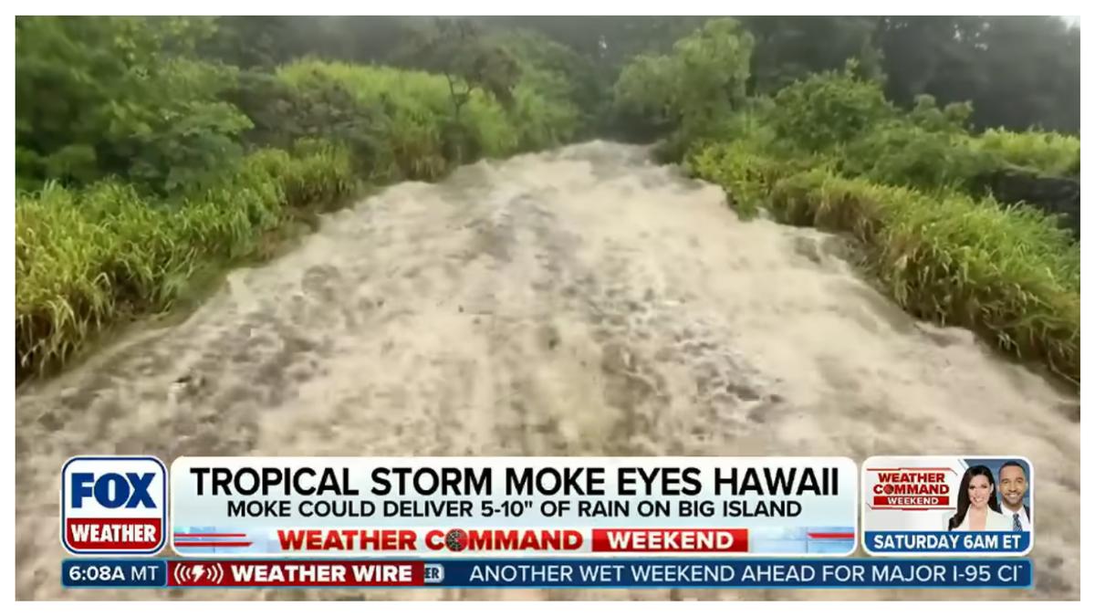 熱帶風暴拉拉剛走「莫克」接力!夏威夷雨量上看380毫米再迎致災豪雨