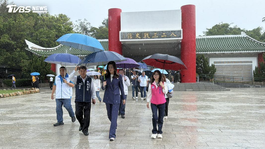 鄭麗文今天出席八二三砲戰紀念活動。(圖/程子奕攝)