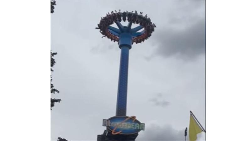 遊樂設施突卡死!30人高空倒掛25分鐘 2少女各獲賠875萬