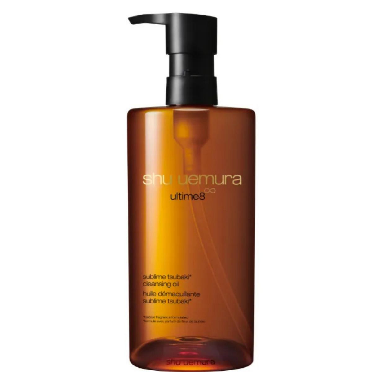 植村秀「山茶花精萃奢養潔顏油」洗後不乾澀、Q彈,兼具高效卸妝與養膚效果。(圖/翻攝自shu uemura官網)