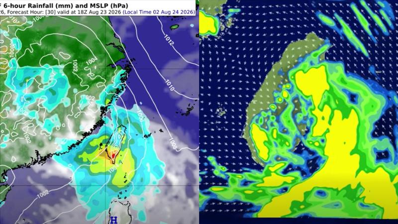 明天天氣/雙低壓併流夾擊!全台防豪雨 「這2天」颱風最接近
