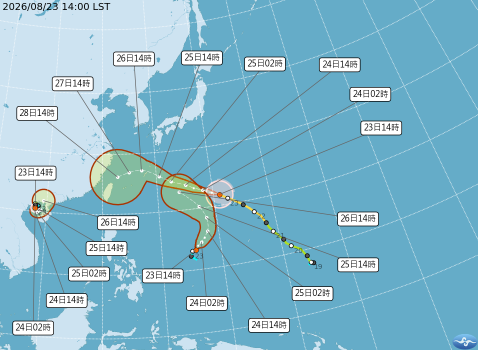 天氣-明天天氣-氣象署-颱風-現在天氣-台灣天氣-今天天氣-沙德爾-沙德爾颱風