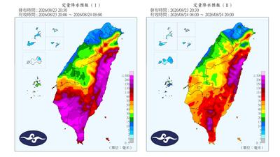 天氣/低氣壓+西南風發威!雨彈狂炸南台灣 氣象署曝緩和時間