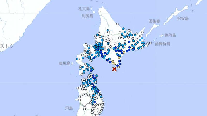 快訊/日本「1天2震」!北海道晚間發生6.0地震 最大震度4級
