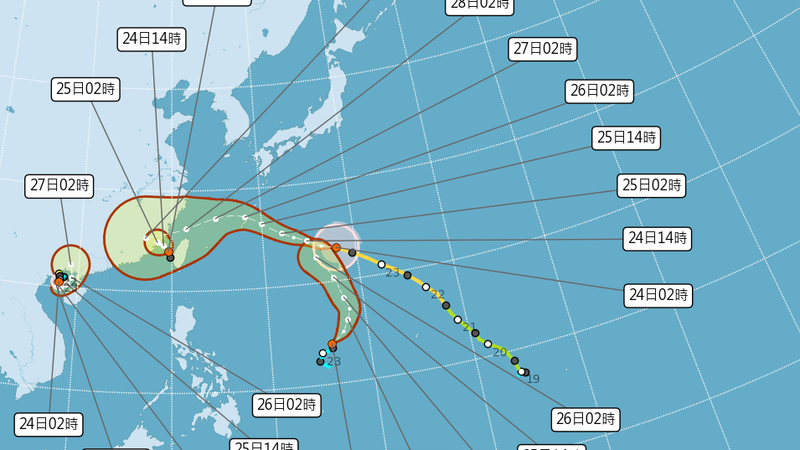 天氣/三颱共舞!「閃電」颱風生成 最新路徑、影響台灣機率曝