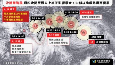 明天天氣/把握雨停空隙!沙德爾估這時「觸陸北台灣」風雨最猛