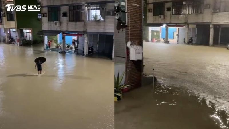 雨大到看不見路!高雄「恢復上班課」 網灌爆陳其邁臉書:咕嚕咕嚕