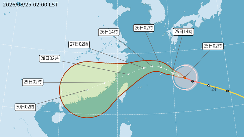 天氣/沙德爾恐掃北海!週四晚風雨增強 北部「雨勢最猛」時段曝