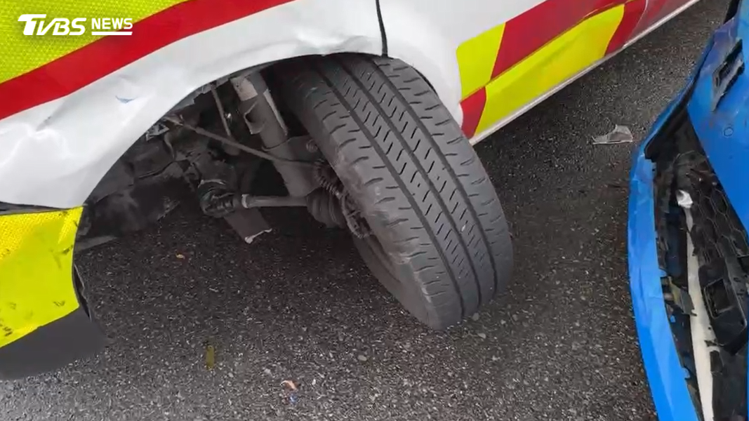 BMW-救護車-攔腰-台中-禮讓