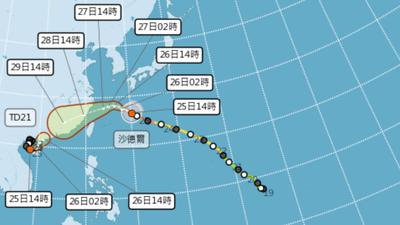 天氣/中颱沙德爾來襲!週四、五最接近台灣 「3地區」嚴防大雨