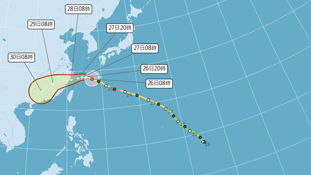 天氣/沙德爾減弱明晨恐發海警 未來兩周進入熱帶系統「活躍期」