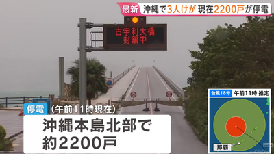沙德爾颱風撲日釀5傷!沖繩268航班取消 女遊客遭招牌砸傷頭