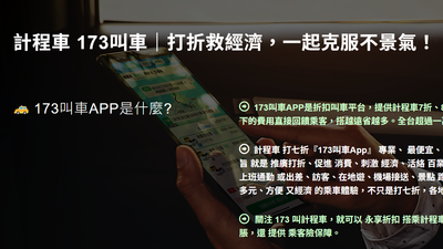 「173叫計程車」違法營運!交通部要求App下架、恐重罰2500萬