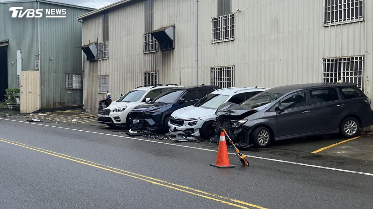 又是毒駕!台中男連環撞 4車「下巴全掉」超慘畫面曝