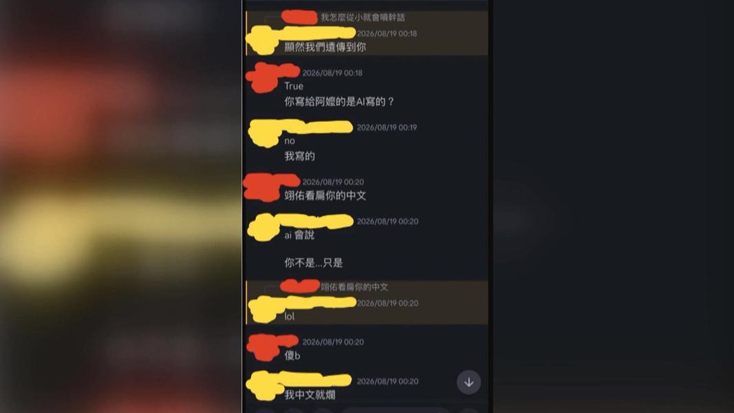 日前曝光陳幸妤與兒子的對話截圖,被發現是使用年輕人常用的通訊軟體Discord。(圖/TVBS)