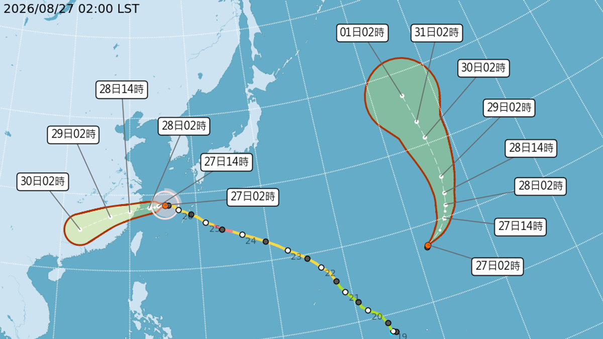 中颱沙德爾西進加速!海警08:30發布 南台灣同步防強降雨