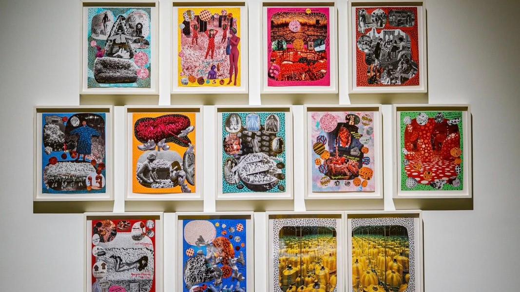 屏東縣立美術館正舉行《當繁花盛開》日本當代藝術展。(圖/翻攝周春米臉書)
