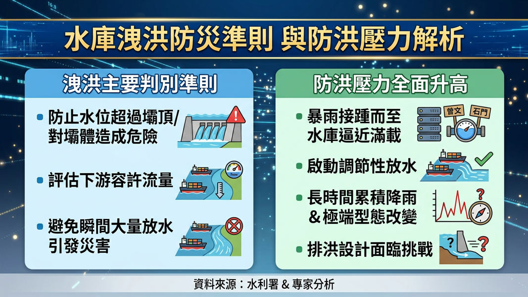 水庫蓄水率衝上滿載 預防性調節提前部署(圖/AI 生成)