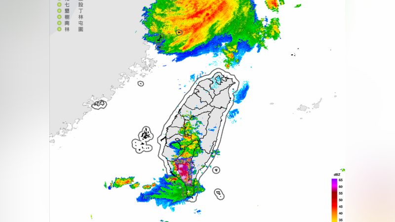 天氣/下不停!南部雨彈狂炸 南高屏、台東列入陸上警戒