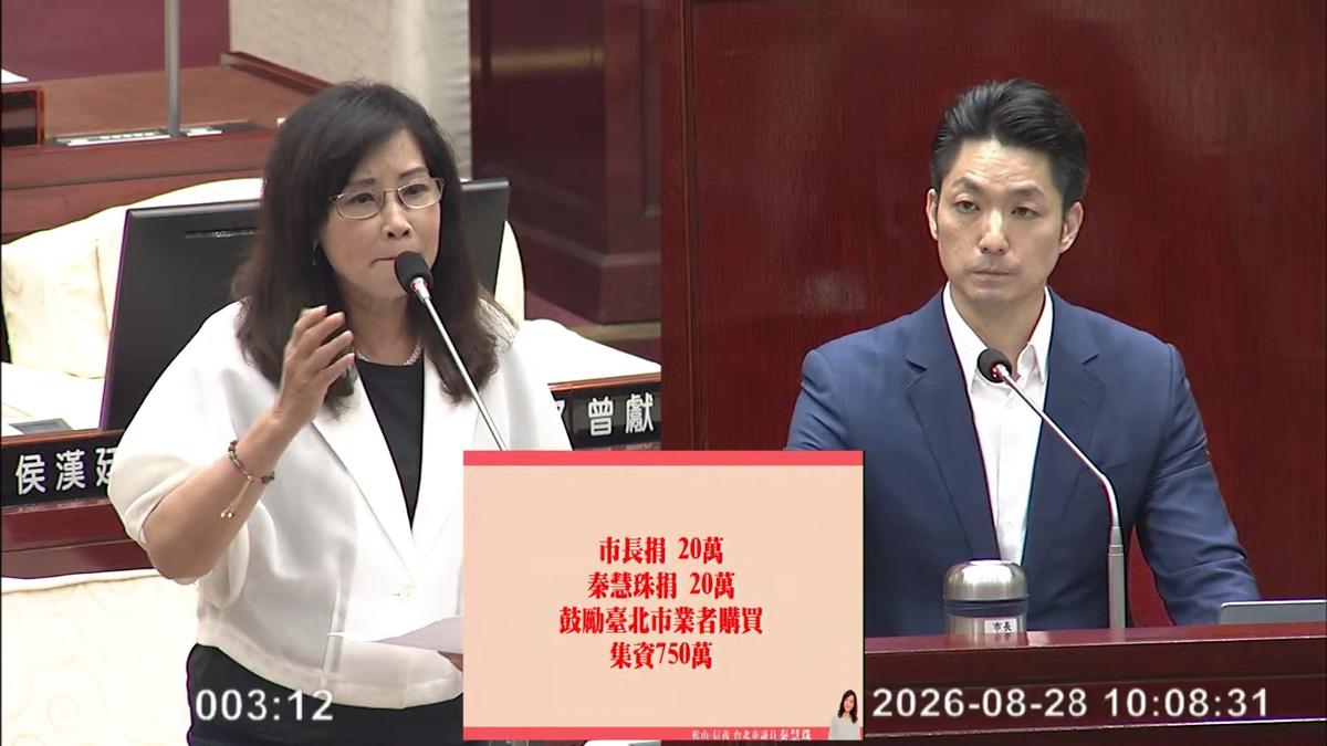 捐薪水助庇護工廠?蔣萬安一度避答 秦慧珠怒:市長竟公開拒絕