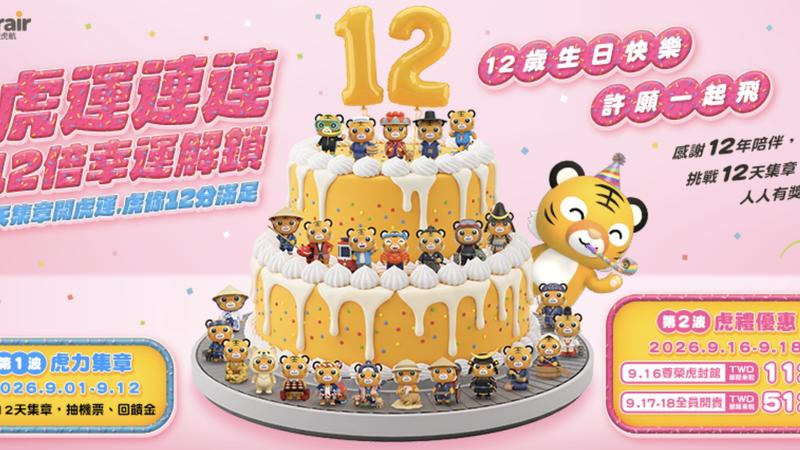 便宜機票促銷「虎航單程未稅112元起」。(圖/業者提供)