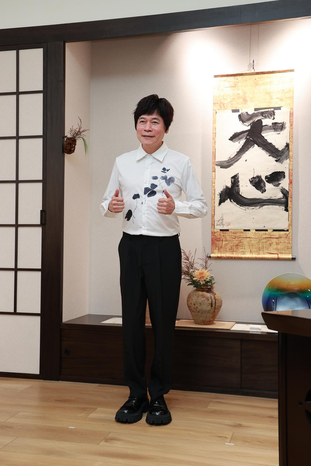 洪榮宏這兩年消瘦不少。（圖／黃城碩攝）