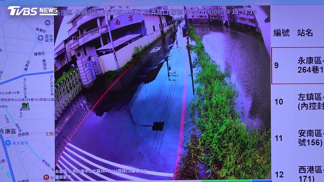 台南不是永遠不淹水的城市,下一步要拚「退水更快」。(圖/TVBS)