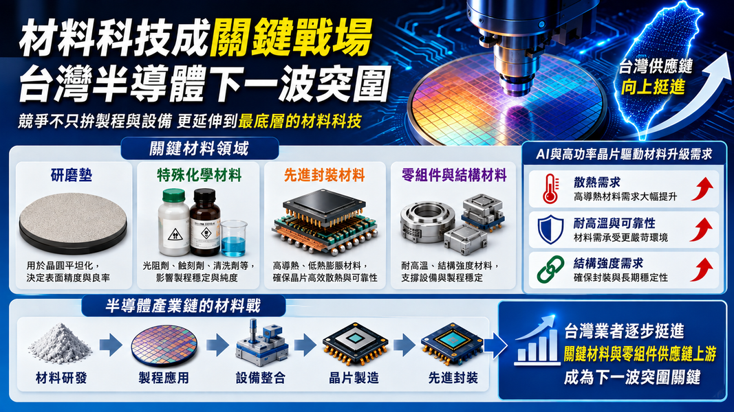 AI高功率晶片崛起 先進材料成新戰場(圖/AI 生成)