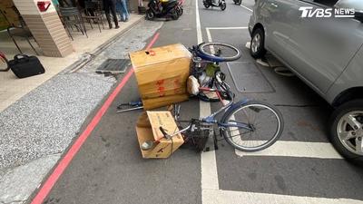 「八德老大」又出事!三輪車偏離車道被撞 他下車猛敲車窗
