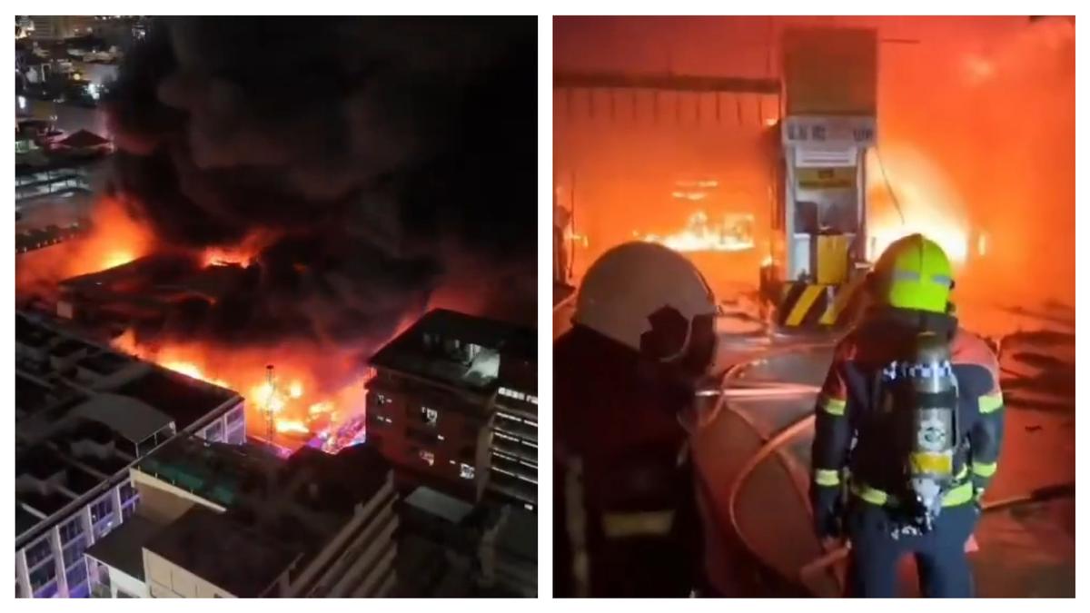 曼谷知名商場空通中心大火!濃煙狂竄內部崩塌 500間店鋪陷火海
