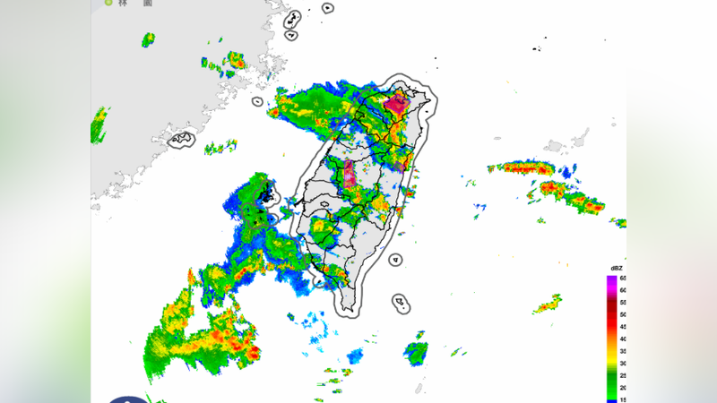北市大雷雨即時預警。(圖/中央氣象署)