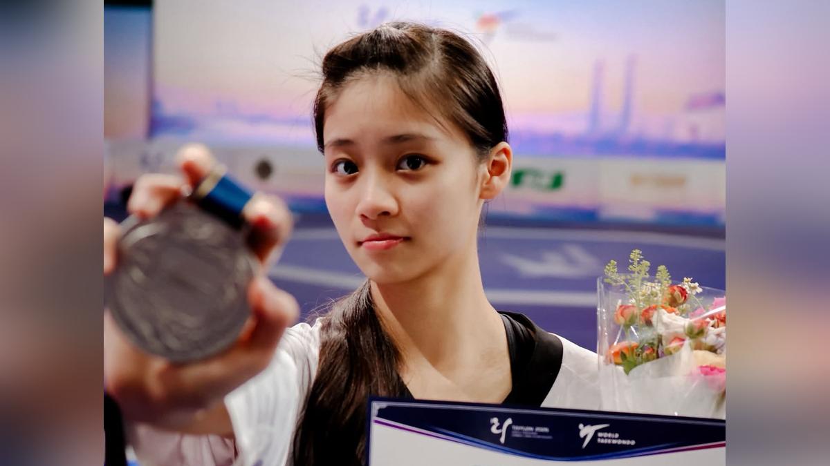 女子跆拳道公開錦標賽 17歲新星王婕菱奪銀牌