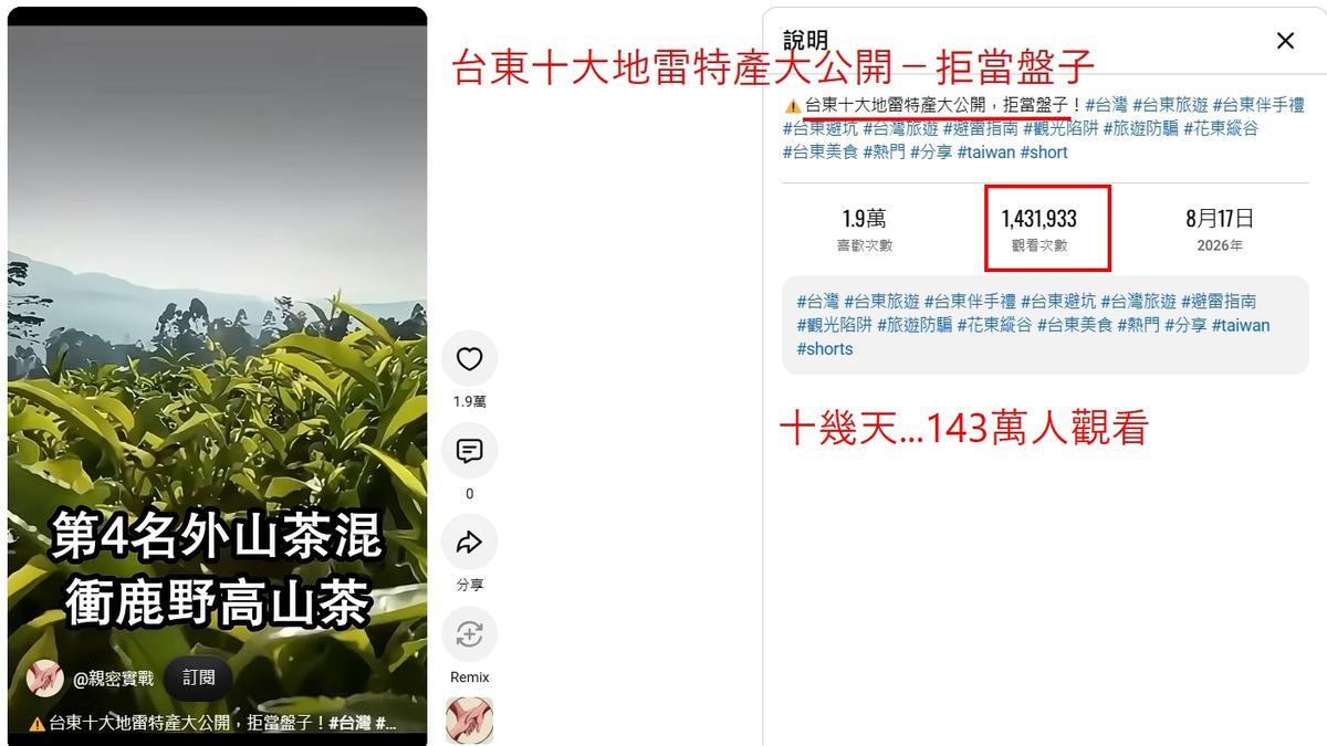 池上米.鹿野茶有假? 店家怒斥:不會也不敢