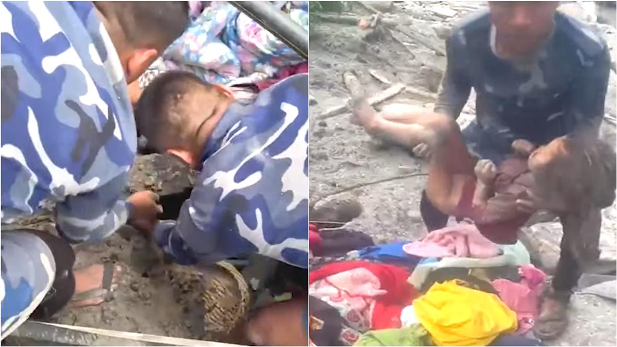 廢墟下傳哭聲!尼泊爾6歲童困瓦礫堆兩天獲救 緊急湯匙餵食畫面曝