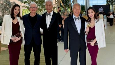 曾馨瑩曬夫妻合照放閃!偕郭台銘參加庫克晚宴 網讚:氣場無人能敵