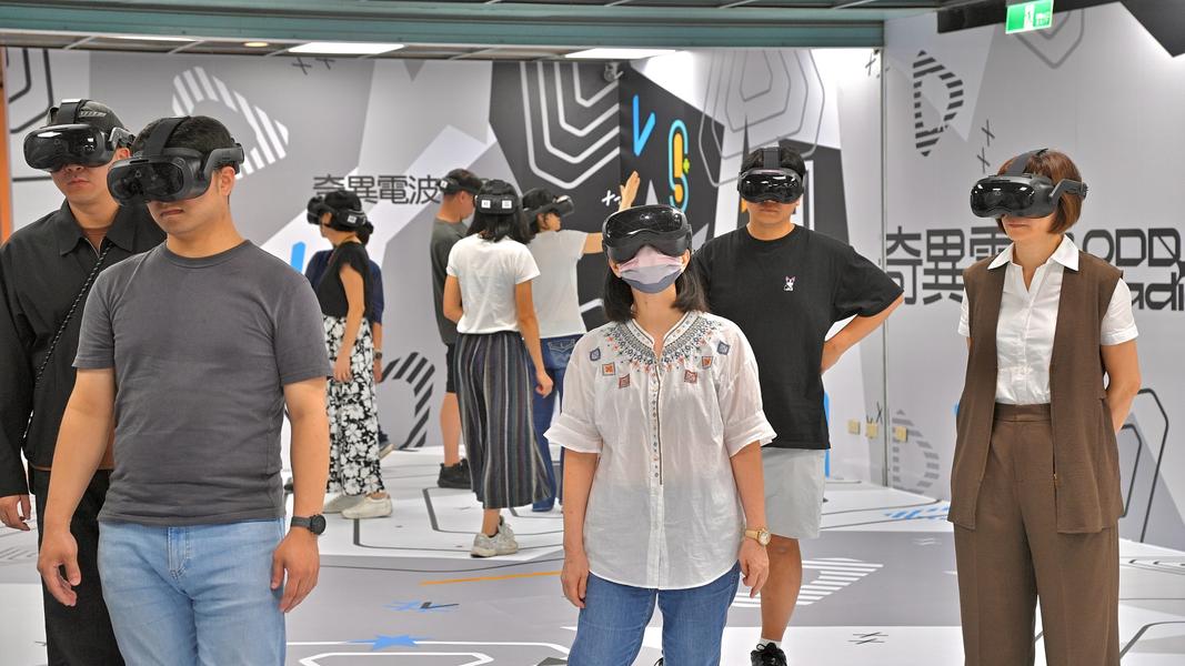 特展可沉浸式 VR 體驗。(圖/胡瑞麒攝)