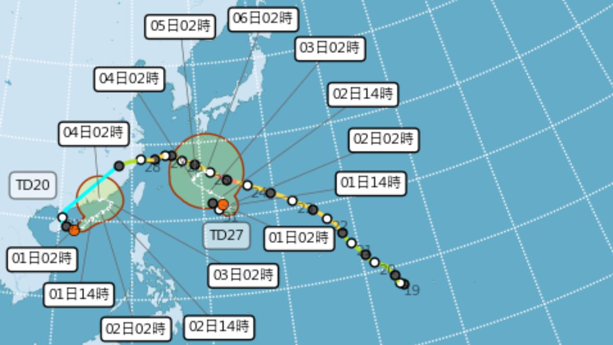 天氣/沙德爾颱風將復活?專家曝「恐雙颱共舞」 侵台機率曝