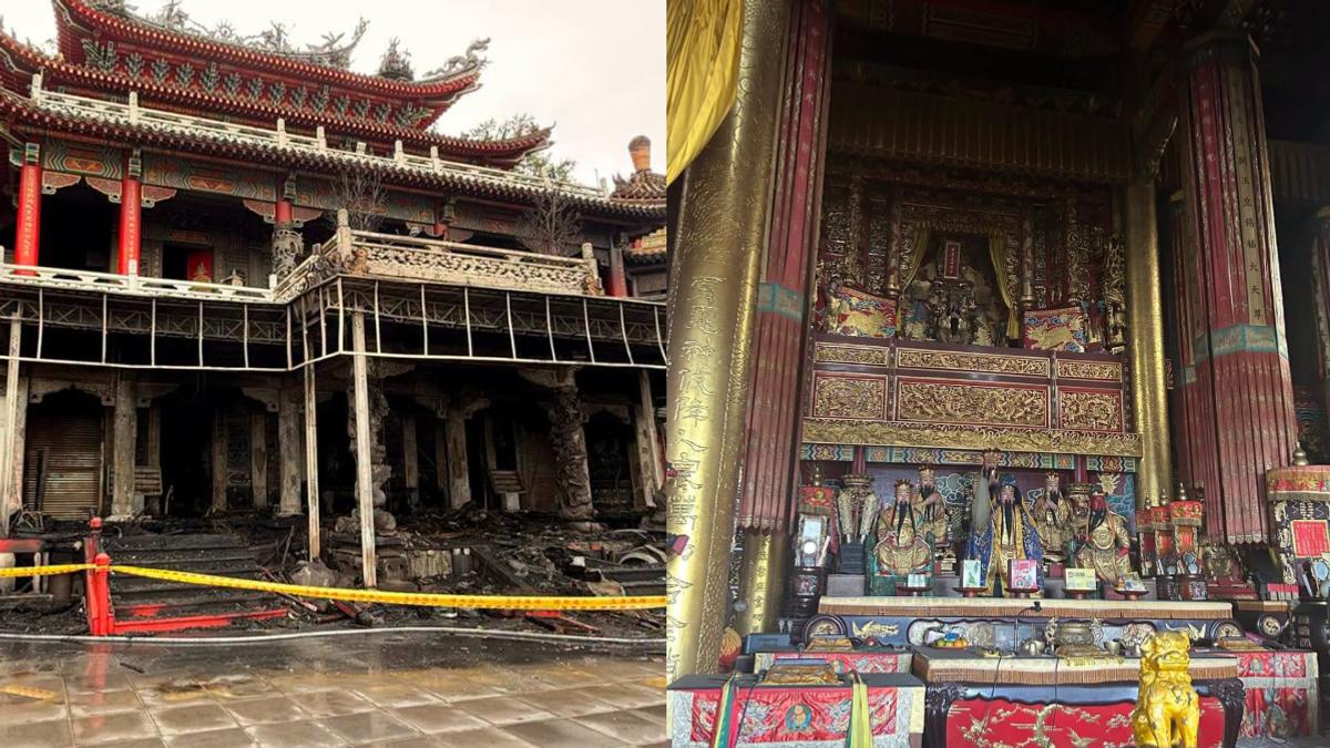 指南宮起火原因查到了!廟方曝「凌霄寶殿二樓眾神尊」竟維持完整